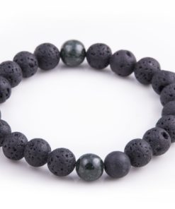 Volcanic Stones Bracelet And Jade