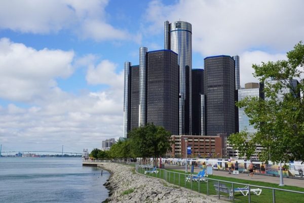 Vista del la ciudad de Detroit