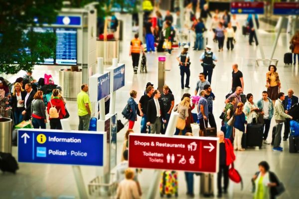 Zona de seguridad del aeropuerto